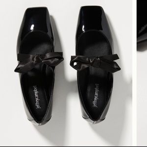 NEW jeffrey campbell bow square toe flat